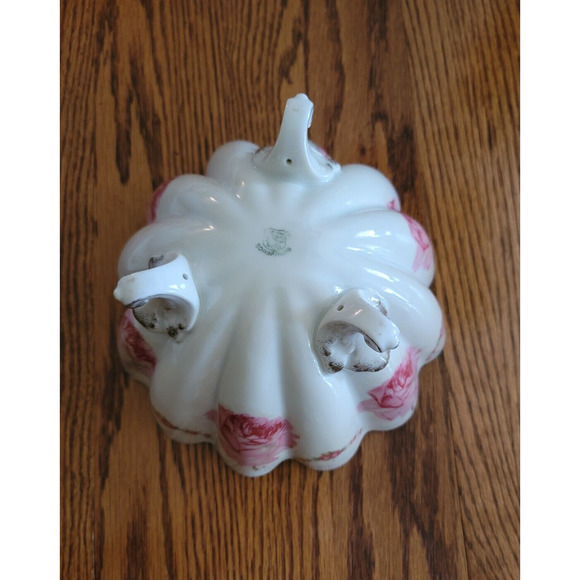 Beautiful Marked Bavarian 3 Footed Floral Bowl 81/2" X 61/2" Antique Schwarzburg - Picture 3 of 4